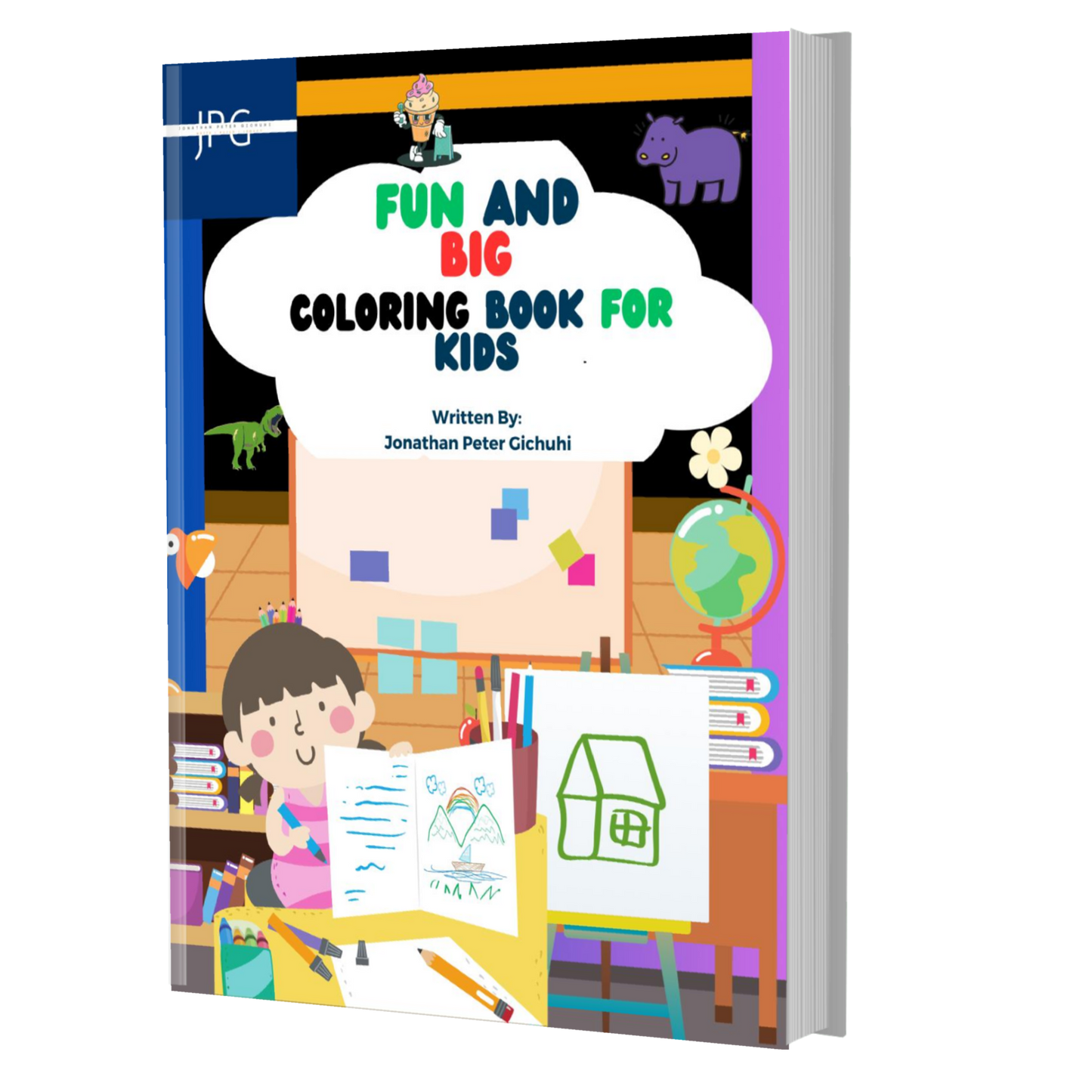 FUN AND BIG COLORING BOOK FOR KIDS