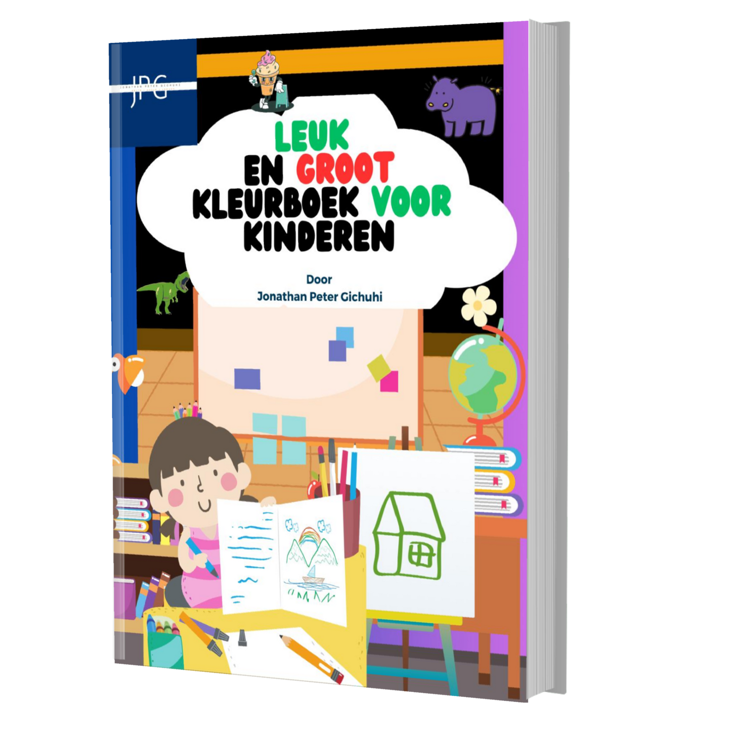 LEUK EN GROOT KLEURBOEK VOOR KINDEREN (Dutch Edition)